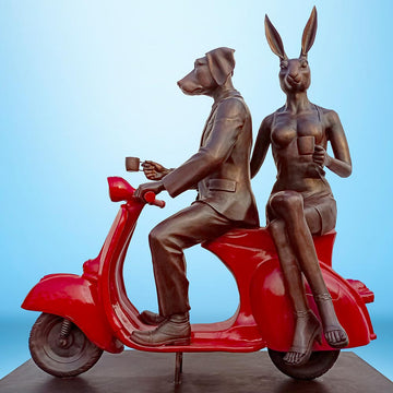 We Ride Together in Love (Bronze Sculpture)
