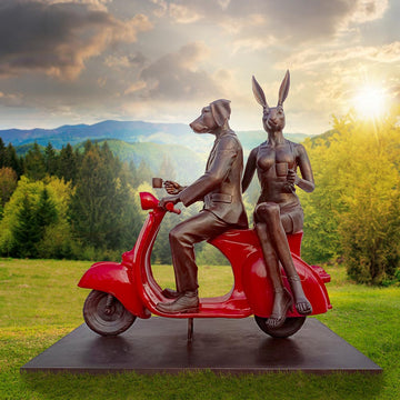 We Ride Together in Love (Bronze Sculpture)