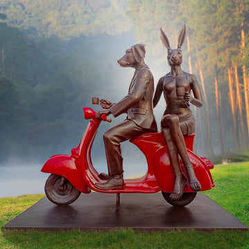 We Ride Together in Love (Bronze Sculpture)