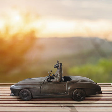 They Loved Their Sports Car (Bronze Sculpture)