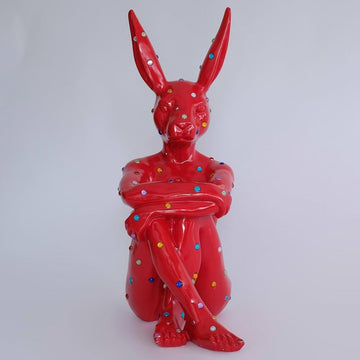 Ruby Rabbit (Fibreglass Sculpture)
