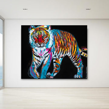 Sheba the Tiger Lived to Party (Original Painting)