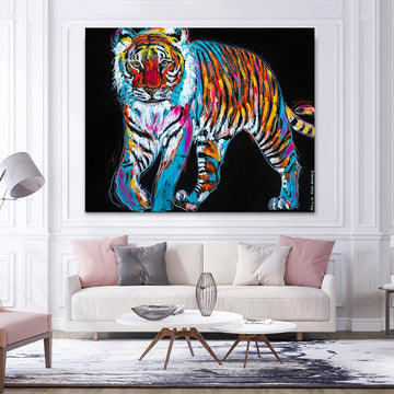 Sheba the Tiger Lived to Party (Original Painting)