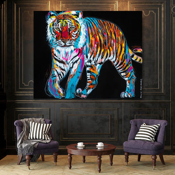 Sheba the Tiger Lived to Party (Original Painting)