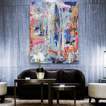 Scribbly Gum Trees Dancing on the First Day of Spring (Original Painting)
