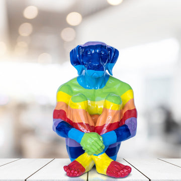 Lost Rainbow Dog (Fibreglass Sculpture)