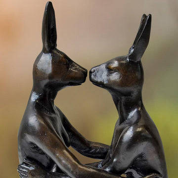 She Fell in Love with Her Again and Again (Bronze Sculpture, Miniature Collection)