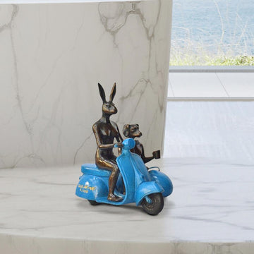 They Rode Side by Side for the Long Run (Bronze Sculpture, Miniature Collection)