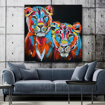 They Were Lioness Sisters Strong and Proud (Original Painting)
