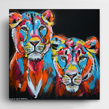They Were Lioness Sisters Strong and Proud (Original Painting)