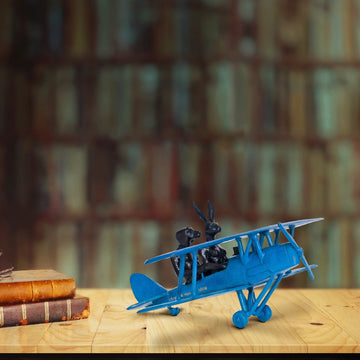 They Were Flying High (Tiger Moth Plane Miniature)