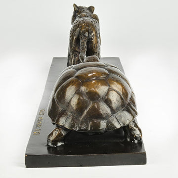Love the Brown Spider Monkey, the Jaguar and the Giant Galapagos Tortoise (Bronze Sculpture)