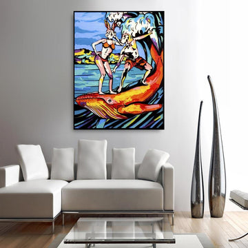 He loved to do things on a large scale and she agreed (Original Painting)