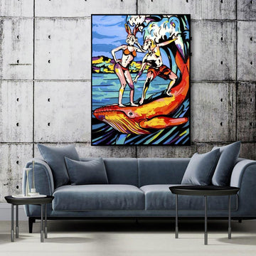 He loved to do things on a large scale and she agreed (Original Painting)
