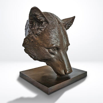 Tala the Red Wolf Was a Face of the Wild (Bronze Sculpture)
