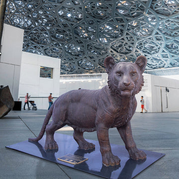 Wild Baby Bengal Tiger (Bronze Sculpture)