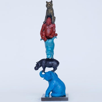 They always supported each other (Bronze Sculpture)