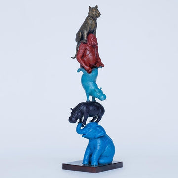 They always supported each other (Bronze Sculpture)