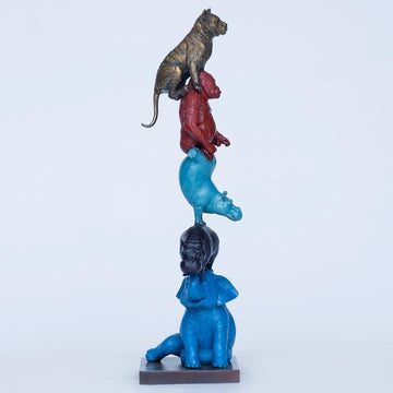 They always supported each other (Bronze Sculpture)