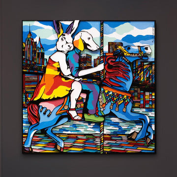 They were going to have the time of their lives (Original Painting)