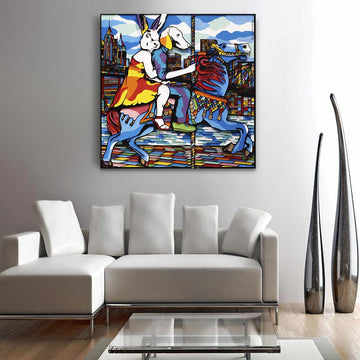 They were going to have the time of their lives (Original Painting)