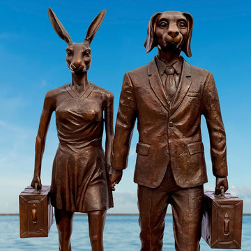 They Believed Every Journey Was a Beautiful Adventure (Bronze Sculpture)
