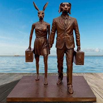 They Believed Every Journey Was a Beautiful Adventure (Bronze Sculpture)