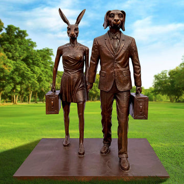 They Believed Every Journey Was a Beautiful Adventure (Bronze Sculpture)