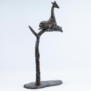 The Tree Giraffe was a Rare Species (Bronze Sculpture)