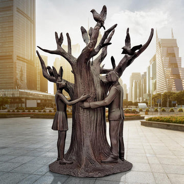 The Tree Huggers (Bronze Sculpture)