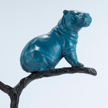 The Tree Hippo Was a Rare Species (Bronze Sculpture)