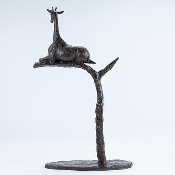 The Tree Giraffe was a Rare Species (Bronze Sculpture)