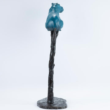 The Tree Hippo Was a Rare Species (Bronze Sculpture)