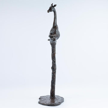 The Tree Giraffe was a Rare Species (Bronze Sculpture)