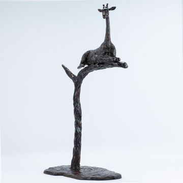 The Tree Giraffe was a Rare Species (Bronze Sculpture)