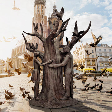 The Tree Huggers (Bronze Sculpture)