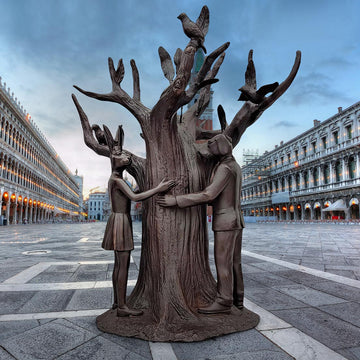 The Tree Huggers (Bronze Sculpture)