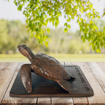 Love the Hawksbill Turtle (Bronze Sculpture)