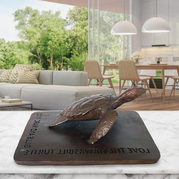Love the Hawksbill Turtle (Bronze Sculpture)