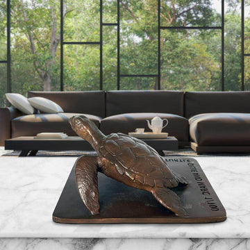 Love the Hawksbill Turtle (Bronze Sculpture)