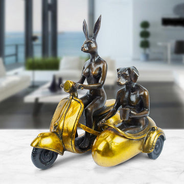 They Rode Side by Side for the Long Run (Bronze Sculpture, Miniature Collection)