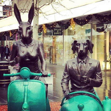Together Forever on Wheels (Bronze Sculpture)