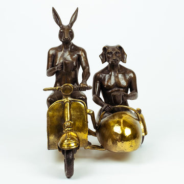 They Were Always Side by Side (Bronze Sculpture)