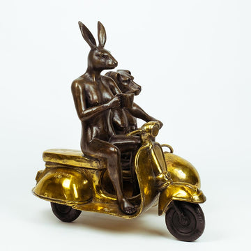 They Were Always Side by Side (Bronze Sculpture)