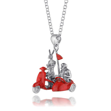 They loved riding side by side (Pendant)