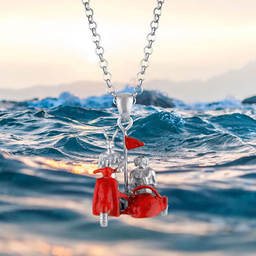 They loved riding side by side (Pendant)