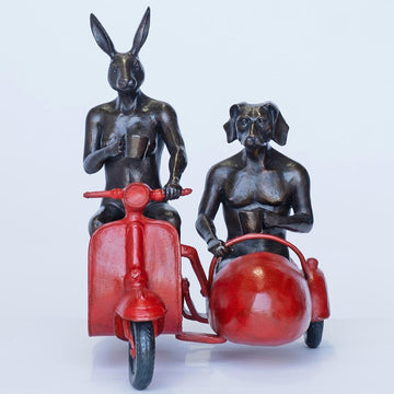 They Were Always Side by Side (Bronze Sculpture)
