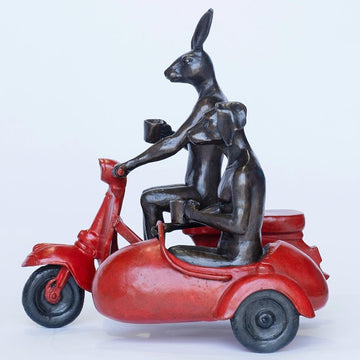 They Were Always Side by Side (Bronze Sculpture)