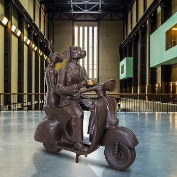 Riding Together in a Golden Moment (Bronze Sculpture)