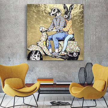 They had the idea that everything would be better tomorrow (Original Painting)